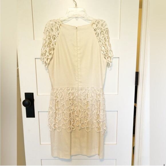 Lela Rose Circle Trim Sheath Dress Kate Middleton Size 6 - Picture 13 of 14